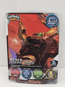 Power Ranger Wild Force CCG Black Bison Zord Collectible Card Game Pre-owned - Image 1