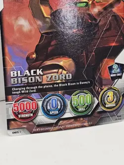 Power Ranger Wild Force CCG Black Bison Zord Collectible Card Game Pre-owned - Image 3
