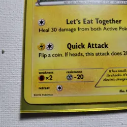 Pokemon XY Black Star Promo XY95 Pikachu ( Sylveon + Chespin ) Holo NM Card - Image 4