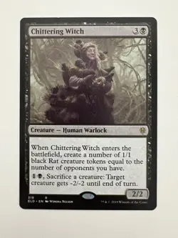 Chittering Witch MTG Magic the Gathering Card NM Near Mint ELD - Image 1