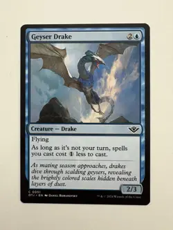Geyser Drake MTG Magic the Gathering Card NM Near Mint OTJ - Image 1