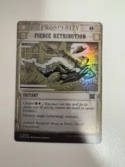 Fierce Retribution Foil Showcase MTG Magic the Gathering Card NM Near Mint OTP - Image 1