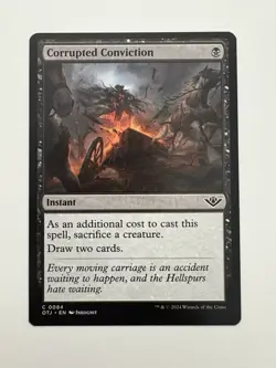 Corrupted Conviction MTG Magic the Gathering Card NM Near Mint OTJ - Image 1