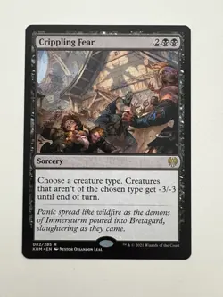 Crippling Fear MTG Magic the Gathering Card NM Near Mint KHM - Image 1