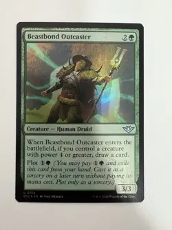 Beastbond Outcaster Foil MTG Magic the Gathering Card NM Near Mint OTJ - Image 1
