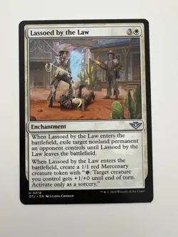 Lassoed by the Law MTG Magic the Gathering Card NM Near Mint OTJ - Image 1