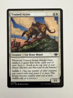 Trained Arynx MTG Magic the Gathering Card NM Near Mint OTJ - Image 1