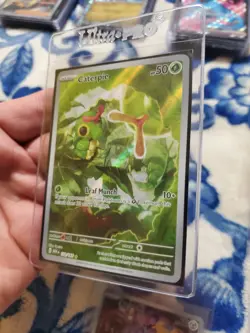 Near mint Caterpie 172/165 Sv: Scarlet & Violet 151 Holo pokemon card - Image 1