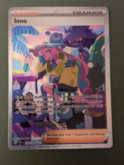 Iono Paldean Fates Special Illustration Rare Card 237/091 Pokemon English - Image 1