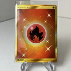 Fire Energy 167/147 Secret Rare Burning Shadows Pokemon Card Near mint - Image 1