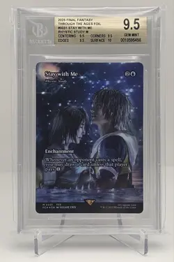 BGS 9.5 Stay With Me Foil Rhystic Study MTG Final Fantasy 0031 English Gem Mint - Image 1