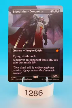 MTG Bloodthirsty Conqueror (Borderless) Foundations Regular #318 - Image 1