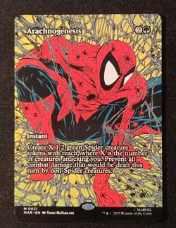 Arachnogenesis (Borderless) 0031 - Spider-Man - Magic: The Gathering MTG - Image 1