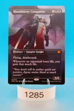 MTG Bloodthirsty Conqueror (Borderless) Foundations Regular #318 - Image 1