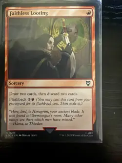 Faithless Looting - 215 - NM - Commander: The Lord of the Rings - MTG - Image 1