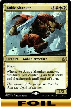 1x - Ankle Shanker - FOIL #164 - Khans of Tarkir - NM MTG - Image 1