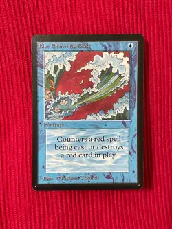 MTG Magic The Gathering Beta Blue Elemental Blast LP - Image 1