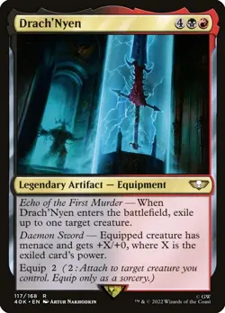 1x - Drach'Nyen - #117 - Universes Beyond: Warhammer 40,000 - NM MTG - Image 1