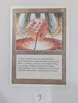 Mana Vault Revised Near Mint NM MTG Magic The Gathering - Image 1
