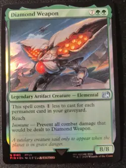 MTG Diamond Weapon (Foil) - FINAL FANTASY (FIN) U 0183 - Image 1