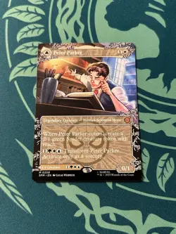 Peter Parker 0208 Borderless NON Foil Marvel’s Amazing Spider-Man SPM MTG Mythic - Image 1