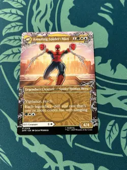 Peter Parker 0208 Borderless NON Foil Marvel’s Amazing Spider-Man SPM MTG Mythic - Image 2