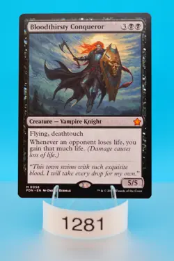 MTG Bloodthirsty Conqueror Foundations Regular #58 - Image 1
