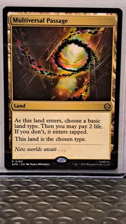 MTG Spider-Man - Multiversal Passage #180 (Rare Land) - Image 1