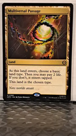 MTG Spider-Man - Multiversal Passage #180 (Rare Land) - Image 2