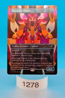 MTG Roaming Throne (Borderless) The Lost Caverns of Ixalan Foil #344 - Image 1