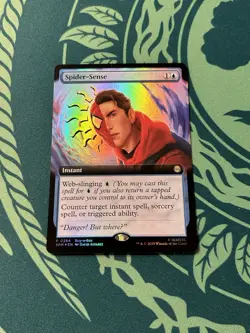 Spider-Sense 0284 Extended Art Foil Marvel’s Spider-Man SPM MTG Buy A Box Promo - Image 1