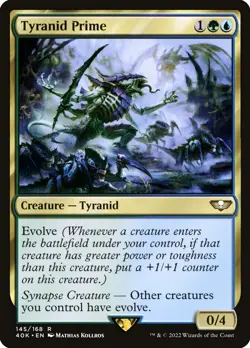 1x - Tyranid Prime - #145 - Universes Beyond: Warhammer 40,000 - NM MTG - Image 1