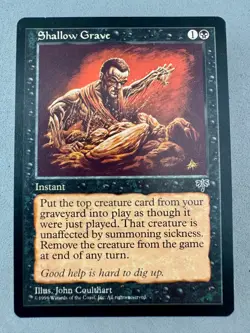 Shallow Grave Mirage Regular MTG-Unplayed NM-Magic the Gathering-Reserve List - Image 3
