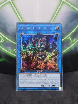 Yugioh Crusadia Magius MP19-EN105 Prismatic Secret Rare 1st Edition NM - Image 1
