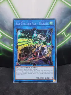 Yugioh Sky Striker Ace Hayate MP19-EN109 Prismatic Secret Rare Unlimited NM - Image 1
