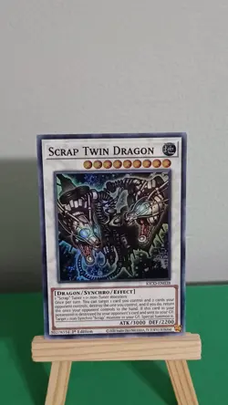Yugioh Scrap Twin Dragon KICO-EN038 Super Rare King's Court - Image 3