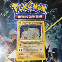 NM (Unlimited) Pokemon LIGHT MACHOKE Card NEO DESTINY Set 49/105 UNCOMMON - Image 1