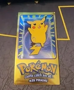 Pokemon Pikachu #25 Topps TV Animation Edition 1 Of 5 Jumbo Card Holo - Image 1