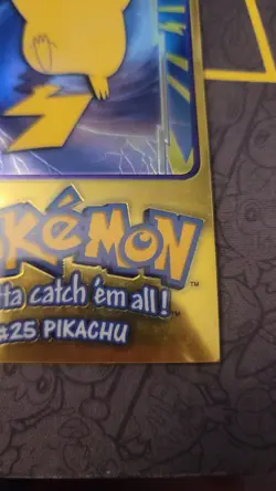 Pokemon Pikachu #25 Topps TV Animation Edition 1 Of 5 Jumbo Card Holo - Image 5