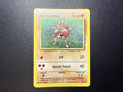 Pokemon TCG Hitmonchan Unlimited Rare Holo Card Base Set 007/102 - Image 3