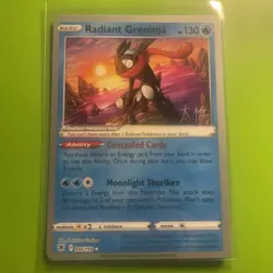 Pokemon Card Radiant Greninja World Championships 2022 046/189 Near Mint Card - Image 1