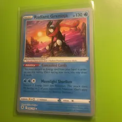 Pokemon Card Radiant Greninja World Championships 2022 046/189 Near Mint Card - Image 2