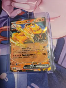 Pokemon TCG: Scarlet & Violet Half Art Charizard ex Double Rare Card #006/165 HA - Image 1
