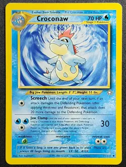 Croconaw 31/111 2000 Neo Genesis Uncommon WOTC Vintage Pokemon Card - Image 1
