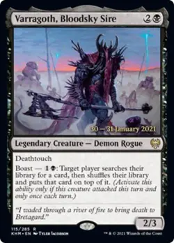 MTG English Varragoth, Bloodsky Sire NM Foil Promos: Prerelease Cards - Image 1
