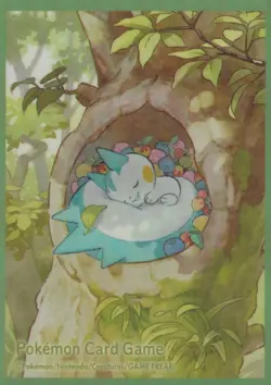 Sleeping Pachirisu Individual Card Sleeve Pokemon Center Japan Original - LP - Image 1