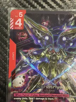 Gundam Card Game Newtype Rising Kshatriya GD01 044 LR. English. Condition NM - Image 2