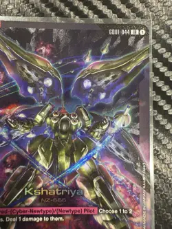 Gundam Card Game Newtype Rising Kshatriya GD01 044 LR. English. Condition NM - Image 3