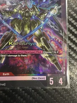 Gundam Card Game Newtype Rising Kshatriya GD01 044 LR. English. Condition NM - Image 4