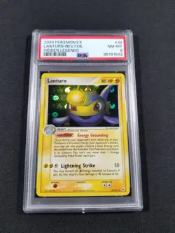 Pokemon Card Reverse Holo Lanturn 38/101 PSA 8 NM-MT ex Hidden Legends - Image 1